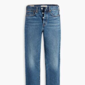 NWOT Levi's Women's Wedgie Straight Jeans Medium Blue Size 27x26